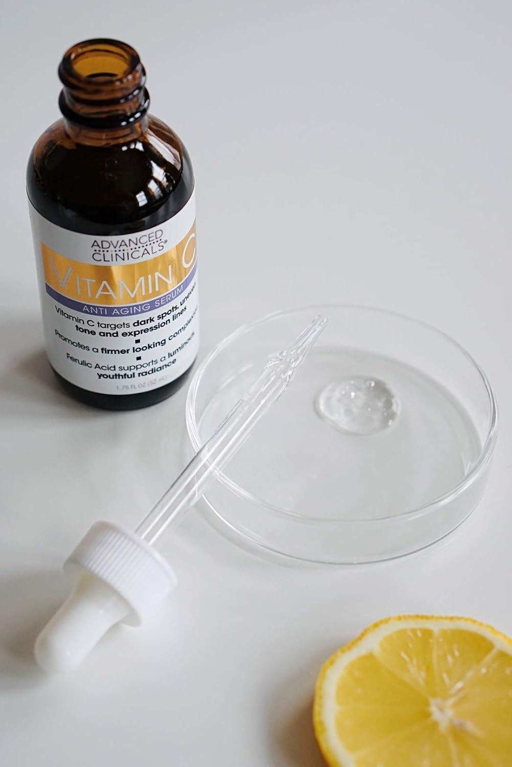 Advanced Clinicals Vitamin C + Ferulic Acid, Antioxidant Glow Facial Mist 237 ml