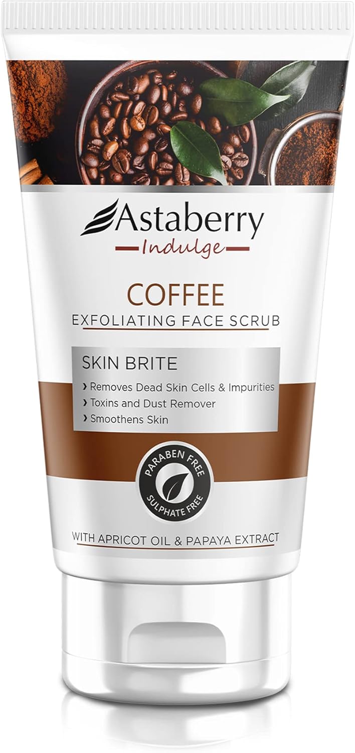 Astaberry Indulge Coffee Exfoliating Face Scrub for Smoothe Skin