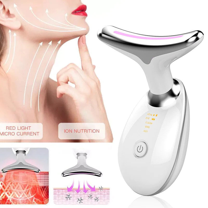 Face Neck Firming Wrinkle Removal Tool, Micro-Glow Portable Handset