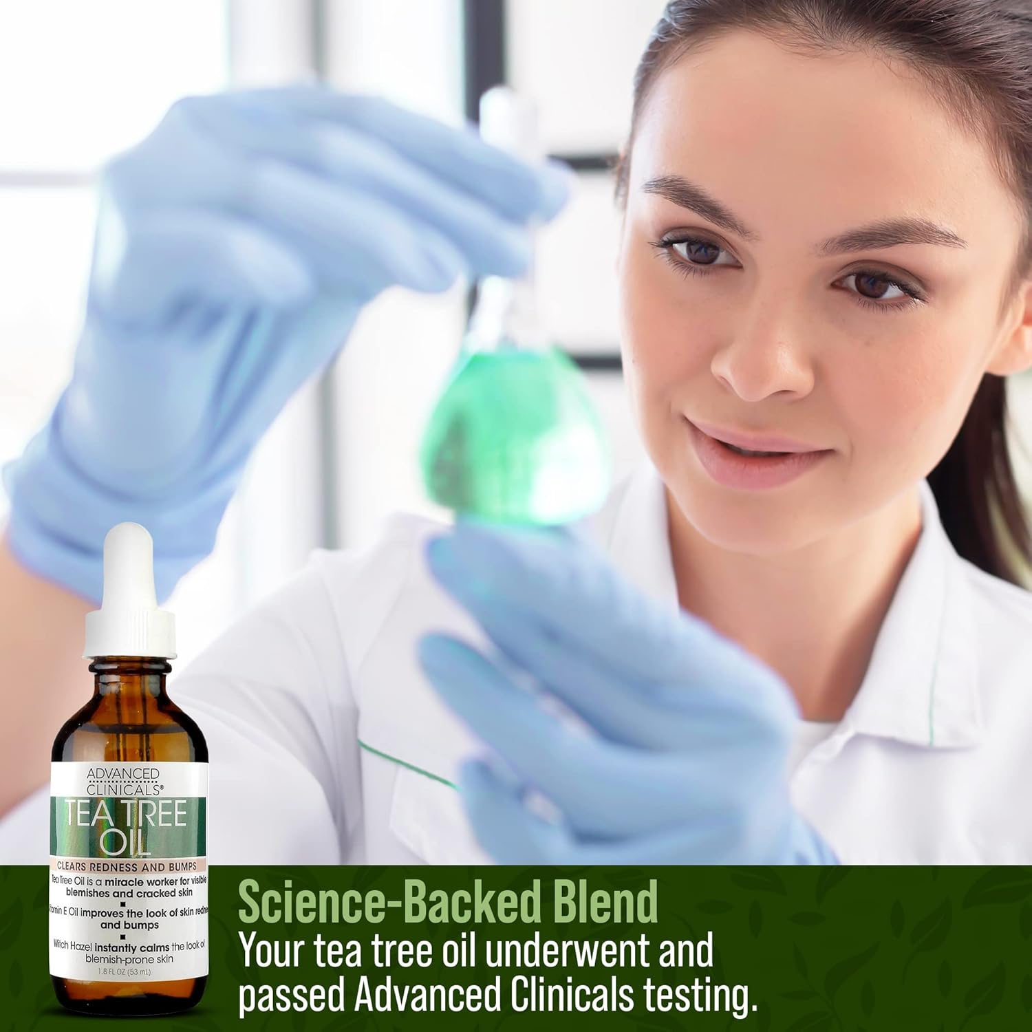 Advanced Clinicals Tea Tree Oil For Redness And Bumps 1.8 Ounce Multi