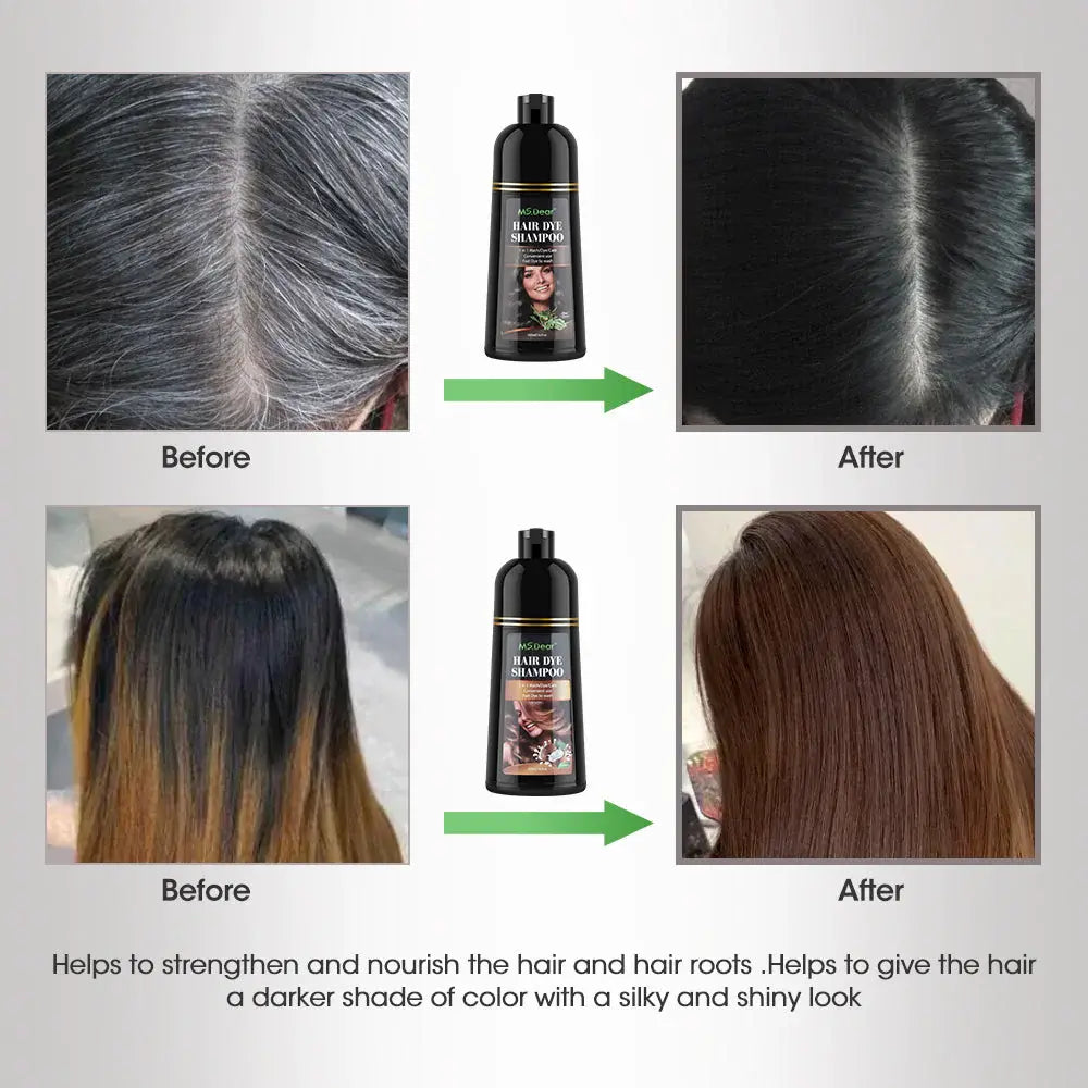 Natural Plant Hair Dye and Hair Care Shampoo